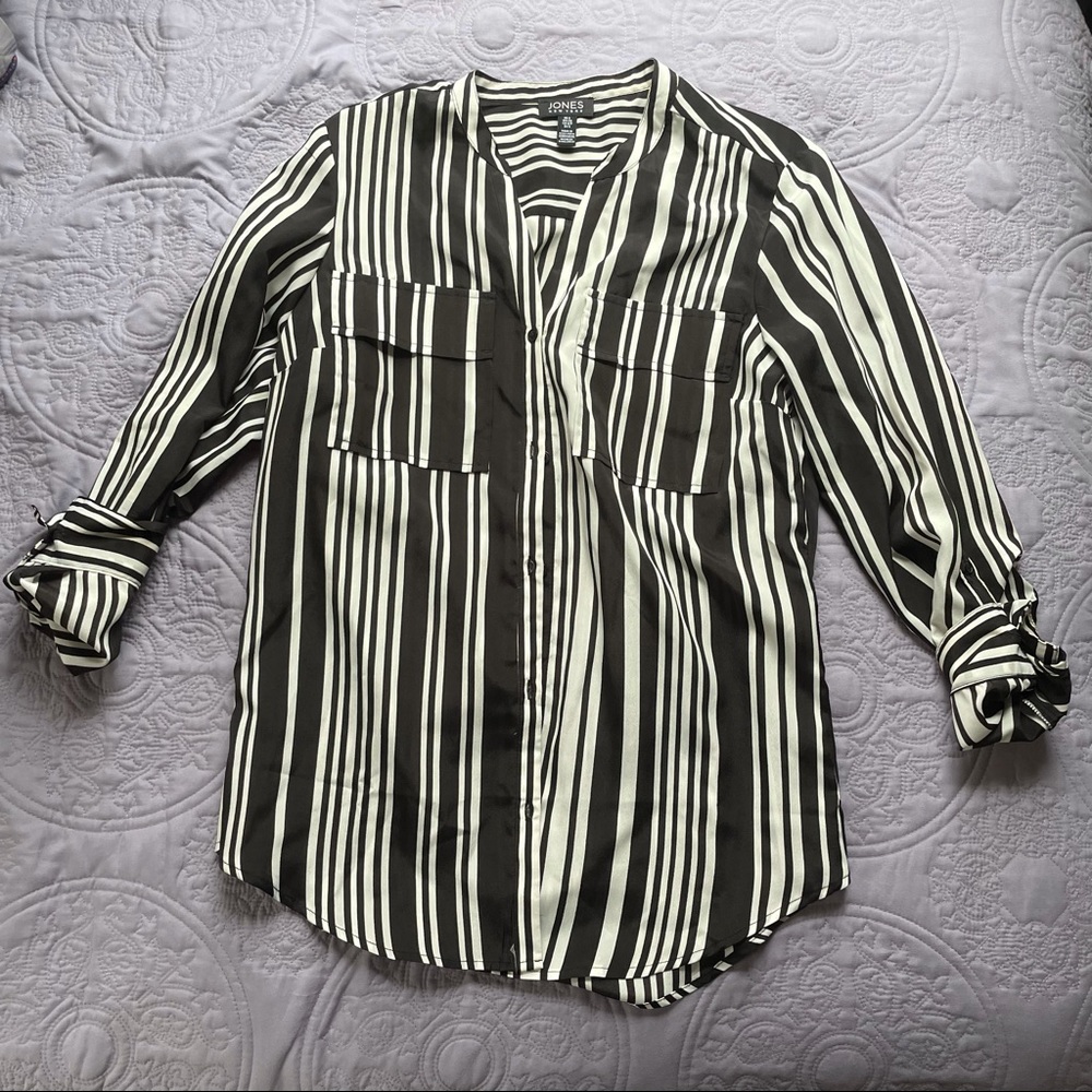 Jones New York Striped Blouse
